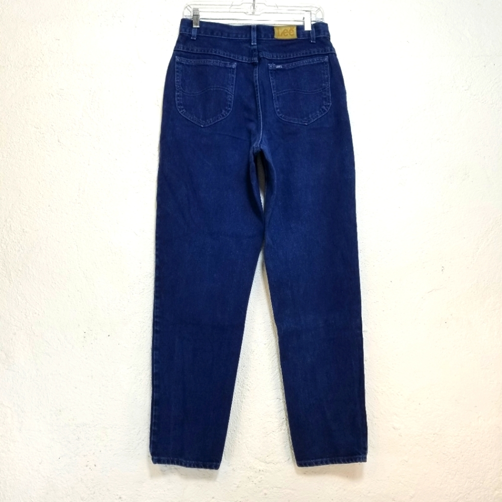Lee Vintage Made in USA High Rise Tapered Leg women size 13 Long denim Jeans